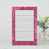 Roze, verzadigd design briefpapier (Staand voorkant)