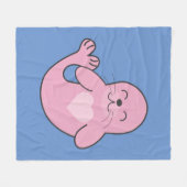 Roze verzegeling fleece deken (Voorkant (Horizontaal))