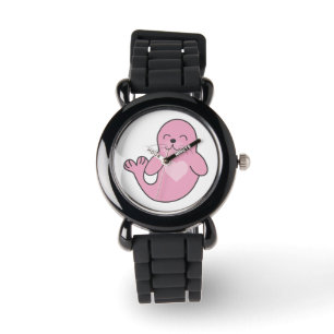 Roze verzegeling horloge