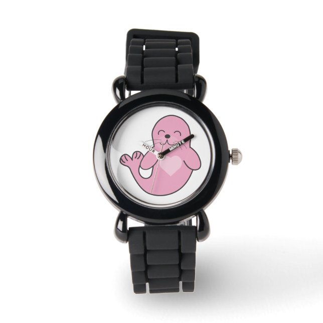 Roze verzegeling horloge (Voorkant)