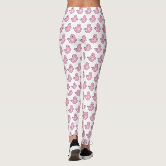 Roze verzegeling leggings (Achterkant)