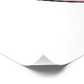 Roze verzegeling perfect poster (Hoek)