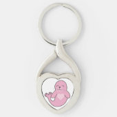 Roze verzegeling sleutelhanger (Voorkant)