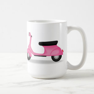 Roze Vespa koffie mok
