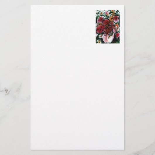 "Roze vet" Briefpapier (Voorkant)