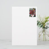 "Roze vet" Briefpapier (Staand voorkant)