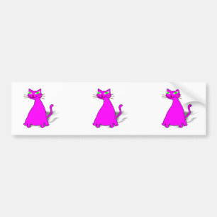Roze vet bumpersticker