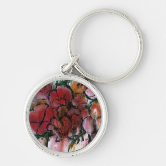 "Roze vet" Floral Sleutelhanger (Voorkant)