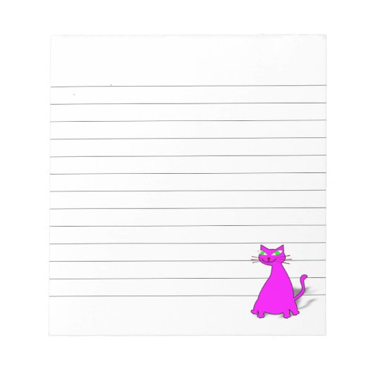 Roze vet, op maat gemaakt notitieblok (Voorkant)