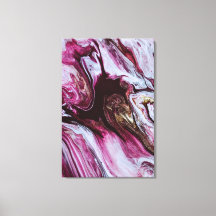 Roze & Vet Rood Abstract Fluid Art