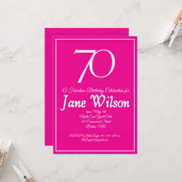 Roze Vetgedrukte Typografie 70 en Fantastische Ver Kaart