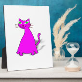 Roze vetkat fotoplaat (Zijkant)