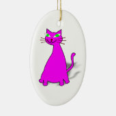 Roze vetkat keramisch ornament (Rechts)