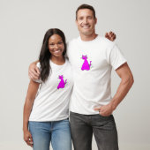Roze vetkat t-shirt (Unisex)