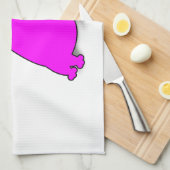 Roze vetkat theedoek (Quarter Fold)