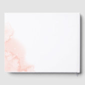 Roze vette Floral Gold Geometric Vrijgezellenfeest Gastenboek (Achterkant)