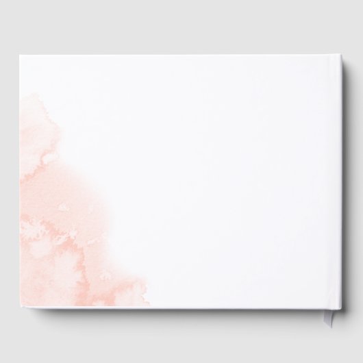 Roze vette Floral Gold Geometric Vrijgezellenfeest Gastenboek (Achterkant)