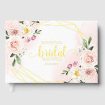 Roze vette Floral Gold Geometric Vrijgezellenfeest