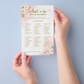 Roze vette Floral Gold wat er in je paarse game zi Flyer (Hand)