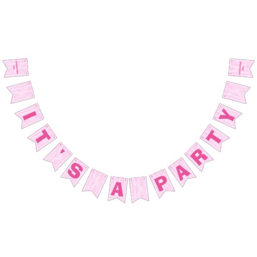 Roze vezel vlaggetjes (Alle)