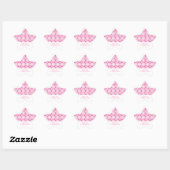 Roze viaarpatroon ster sticker (Vel)