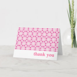 Roze viares Patroon Bedankt