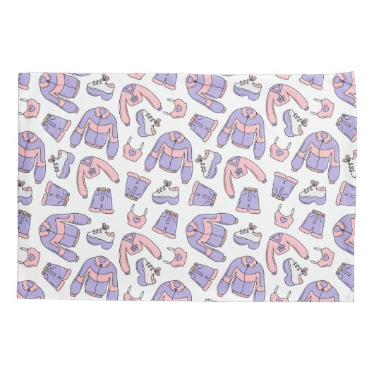 Roze Vibes 90s Mode Kussensloop (Achterkant)