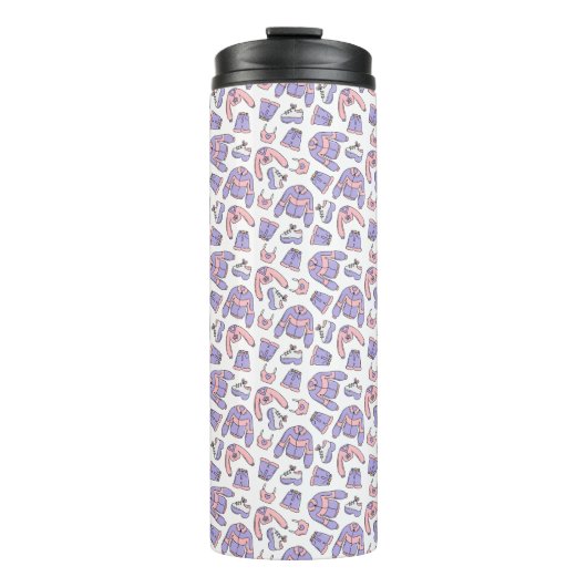 Roze Vibes 90s Mode Thermosbeker (Voorkant)