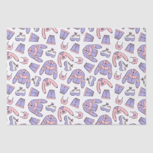 Roze Vibes 90s Mode Tissuepapier (Voorkant)