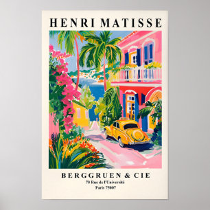 Roze Vibes Matisse Kunst, Stranddecoratie, Preppy  Poster