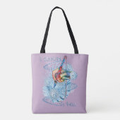 Roze Vibratie Abstract Tote Bag (Achterkant)