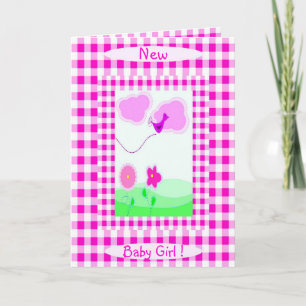 Roze, Vichy New Baby Girl aankondiging