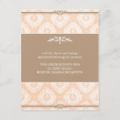 Roze Victoria Damascakaart Informatiekaartje (Achterkant)