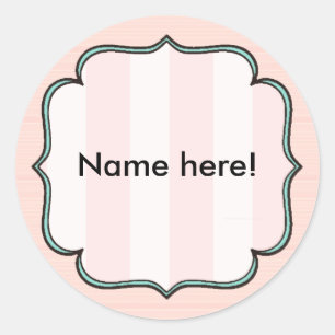 Roze Victoriaans aangepaste sticker