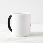 Roze Victoriaans Damask Mok (Voorkant links)