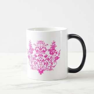 Roze Victoriaans Damask Mok