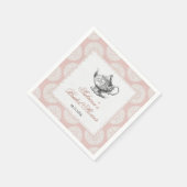 Roze Victoriaans High Tea Party Servet (Hoek)