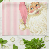 Roze  Victoriaans kerstman Shabby Theedoek (Gevouwen)