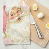 Roze  Victoriaans kerstman Shabby Theedoek (Quarter Fold)