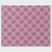 Roze Victoriaans kerstpapier Cadeaupapier (Vlak)