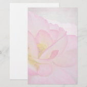 Roze Victoriaans Roos Briefpapier (Voorkant / Achterkant)