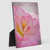 Roze Victoriaans Roos Fotoplaat (Zijkant)