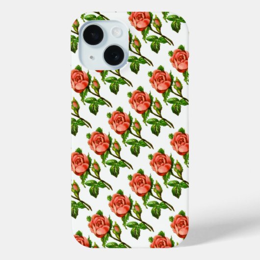 Roze Victoriaans Rozen Case-Mate iPhone Case (Achterkant)