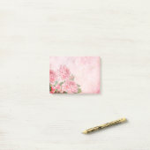 Roze Victoriaans Rozen notebookblok Post-it® Notes (Op bureau)