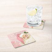 Roze  Victoriaans Sinterklaas Rozen Kartonnen Onderzetters (Insitu)