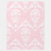 roze Victoriaans skulls deken (Voorkant)
