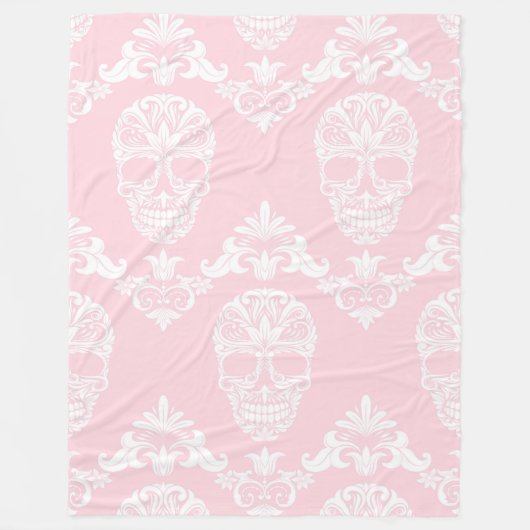 roze Victoriaans skulls deken (Voorkant)