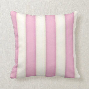 Roze Victoriaans stripes Cottage-stijl Kussen