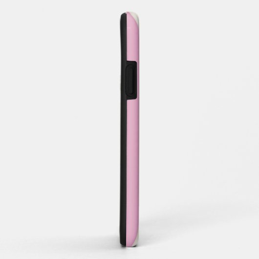 Roze Victoriaans Stripes Gebouwde Monogram Prinses Case-Mate iPhone Case (Achterkant/rechts)