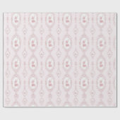 Roze Victoriaanse Behangprint Cadeaupapier (Vlak)